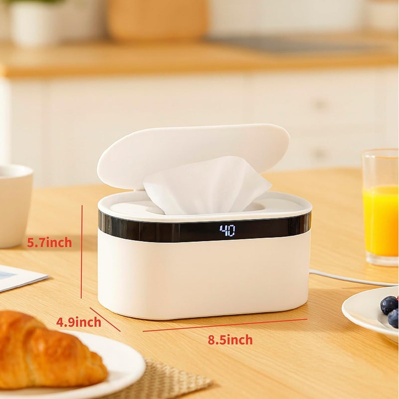 WEEGEEKS Portable Baby Wipe Warmer - USB-Powered, (40°C/104°F to 60°C/140°F) Adjustable Heating, Ultra-Quiet & 0.4kg Lightweight for Travel - Image 5